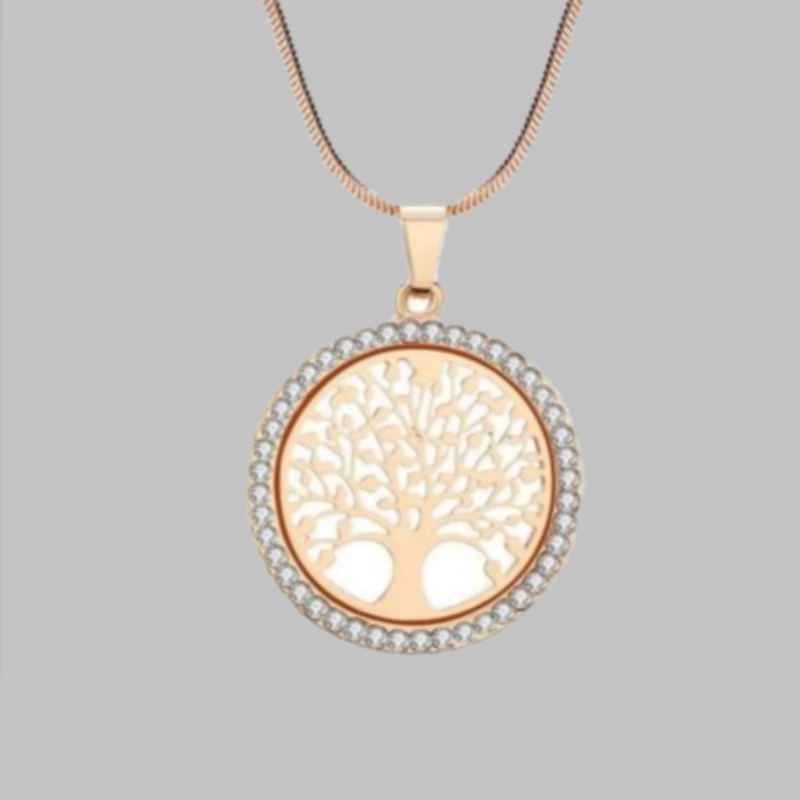 Women's Crystal Tree of Life Necklace