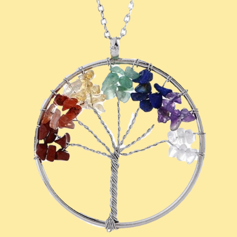 Women's Tree of Life Crystal Necklace