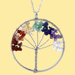 Women's Tree of Life Crystal Necklace