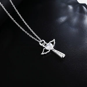 Women's Cross Crystal Zircon Stone Necklace