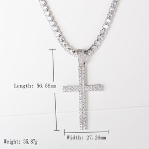 Hip Hop Zircon Cross Necklace