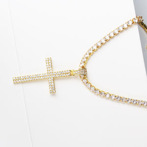 Hip Hop Zircon Cross Necklace