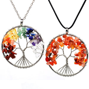 Women's Tree of Life Crystal Necklace