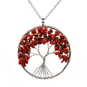 Women's Tree of Life Crystal Necklace