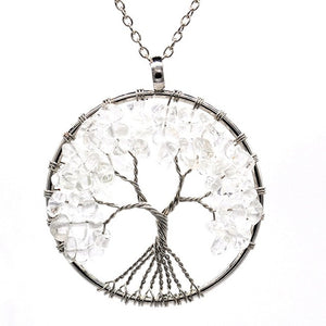 Women's Tree of Life Crystal Necklace