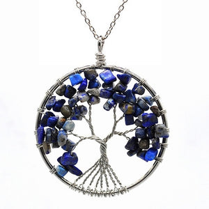 Women's Tree of Life Crystal Necklace