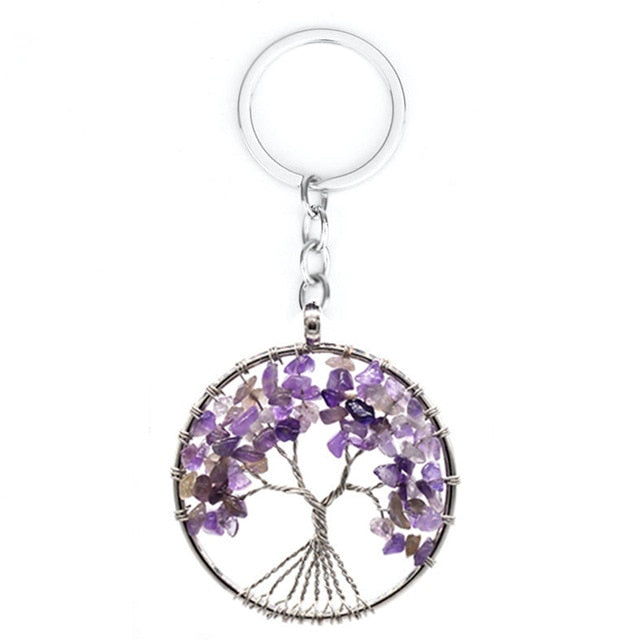 Women's Tree of Life Crystal Necklace