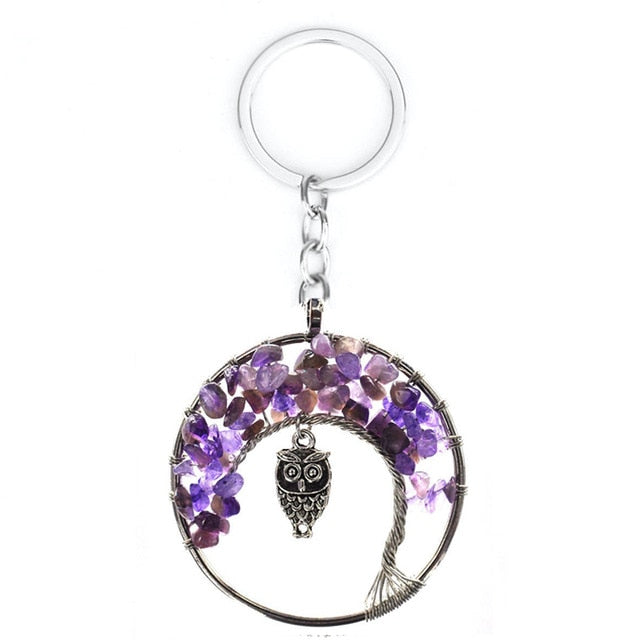 Women's Tree of Life Crystal Necklace