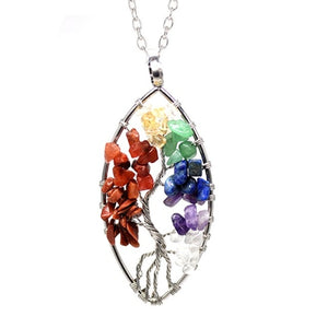 Women's Tree of Life Crystal Necklace