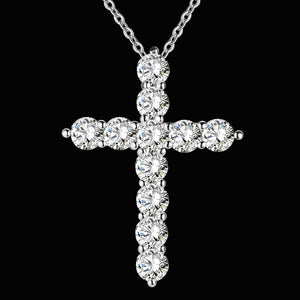 Women's Cross Crystal Zircon Stone Necklace