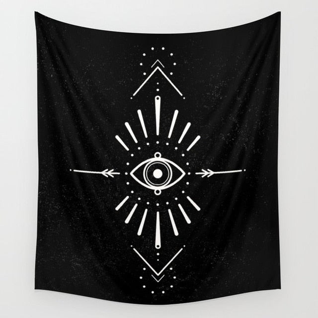 Psychedelic Tapestry Moon Changing Wall Hanging
