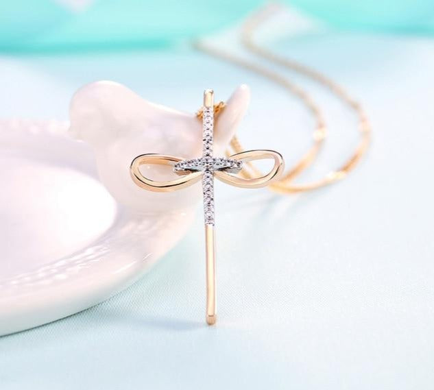 Gold Color Cross Pendant