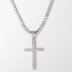 Hip Hop Zircon Cross Necklace