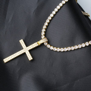 Hip Hop Zircon Cross Necklace