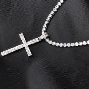 Hip Hop Zircon Cross Necklace