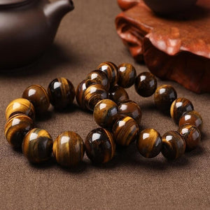 Tiger's Eye Round Stone Bracelet